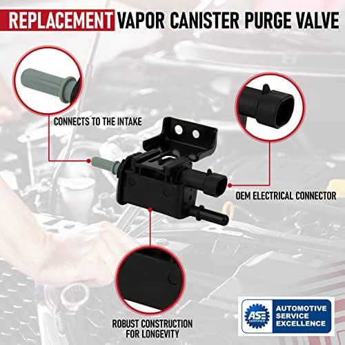 Vapor Canister Purge Valve- Заменува 214-1680, 911-032, 12597567- Компатибилен со Buick, Cadillac, Chevrolet, GMC, Hummer, Isuzu,