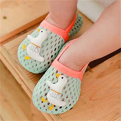 Девојки за бебиња девојки против чорапи со слатки подни чорапи решетки за дишење на глуждот од 6 до 48 месеци） бебе девојче рамни чевли
