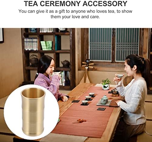 Додатоци за биро за Nuobesty Метал чај сет Кунг Фу чај Сет додатоци Чај од чај Сотраж корпа за кинеска традиционална церемонија на чај Цилиндер