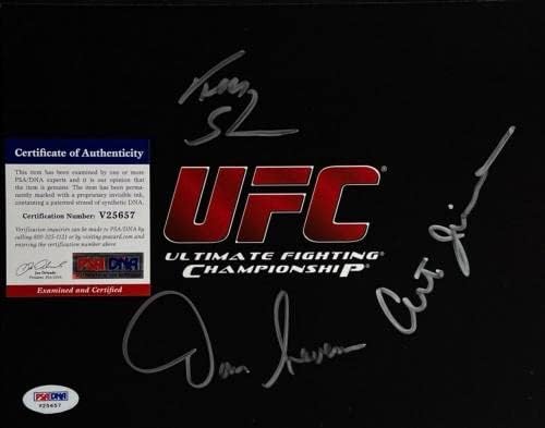 Уметност Jimимесон и Дан Северн, Кен Шамрок UFC 8x10 потпишана фотографија PSA V25657 - Автограмирани UFC фотографии