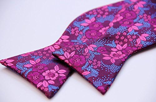 Hisdern Bow Laids за мажи цветни лакови за мажи, само -вратоврски со лакови, џакард, ткаен џебен плоштад