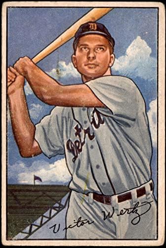 1952 Bowman Редовна бејзбол картичка39 Вик Верц од Детроит Тигерс одделение добро