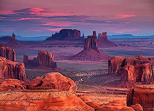 Дијамантски сликарство комплети за сликање за возрасни изгрејсонце во ловци Меса Навахо племенско величествено место во близина