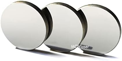 MCWLASER 20MM CO2 Ласерски Mo Огледало Молибден CO2 Ласерски Огледала Леќа 3PCS ЗА CO2 Ласерско Гравирање Сечење Гравер/Машина 40W