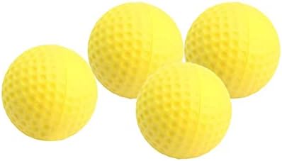 10 парчиња жолта топка од пена, обука на меки топчиња од пена Вежбајте топка Премиум квалитет Силен и долготраен