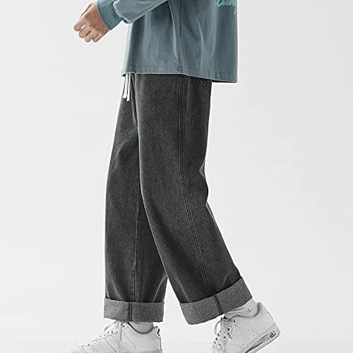 E истегнување панталони Менс есенски зимски панталони спортски панталони со џебни модни долги панталони фармерки мажи директно