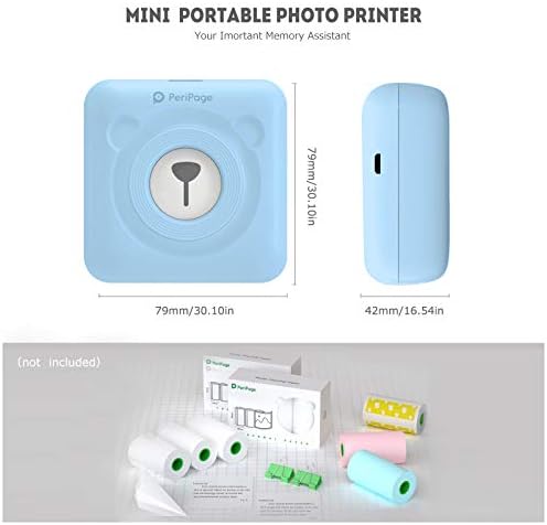 Mini Printer за Buyounger, мини налепница за iPhone Android Телефон, џеб за печатач за фотографии за домашна канцеларија етикета