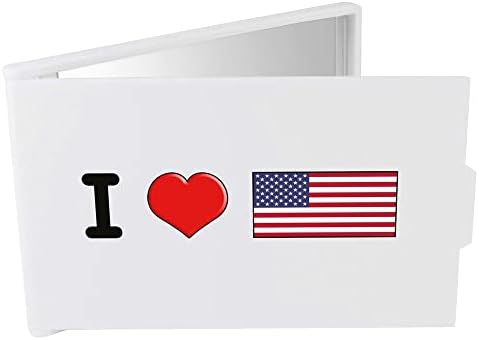„Ја сакам Америка“ компактен/огледало за шминка за патување/џеб
