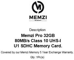 MEMZI PRO 32gb Класа 10 80MB/s Sdhc Мемориска Картичка За Panasonic HC-VX989, HC-VX981, HC-VX981K, HC-VX980, HC-VX878, HC-VX870M, HC-VX870K