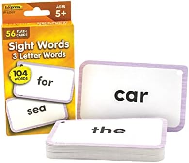 Наставникот создаде ресурси за видување на зборови Флеш картички - 3 букви зборови