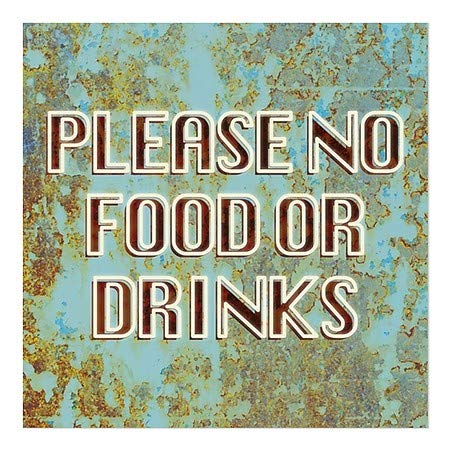 CGSignLab | „Те молам, без храна или пијалоци -сино сино“ 5 x5