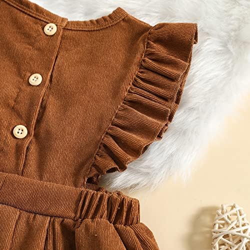 Мерсарифи бебе девојчиња суспендираат фустан новороденче везени ленти здолниште целокупни фустани зимска есен облека