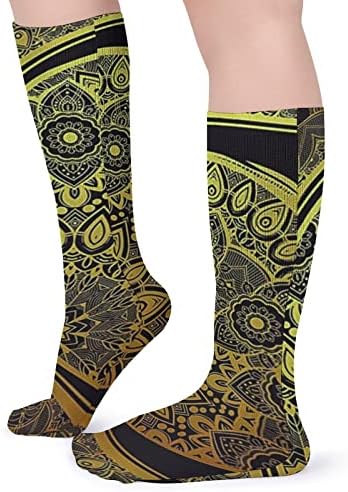 Индиски етнички спортски чорапи за нова месечина, топли цевки чорапи, високи чорапи за жени мажи кои работат обична забава