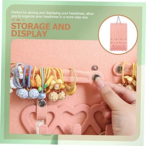 Додатоци за коса Toyandona HANGER Hanger Wallид монтиран за накит Организатор украс за складирање кутија Детска накит Организатор девојка