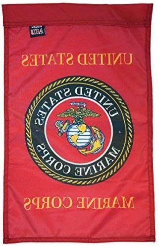 Nilon Flagsource Marine Corps Најлон воено знаме, направено во САД, 18x12 “