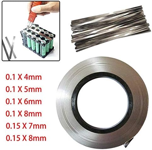 Касклино чиста никел лента, 0,1мм/0,15мм батерија никел лента, 10м по должина на ролна, чисти ленти за никел за заварување на батеријата