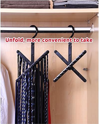 CZDYUF 20 реда Врзајте го решетката за шал на шалчиња за прилагодување на закачалката за ротирање на 360 степени, мултифункционален организатор