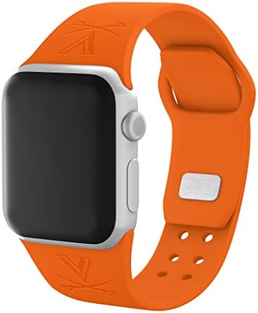Афинитет бендови Вирџинија Кавалиерс врежан силиконски комбо пакет компатибилен со Apple Watch и AirPods Gen 3