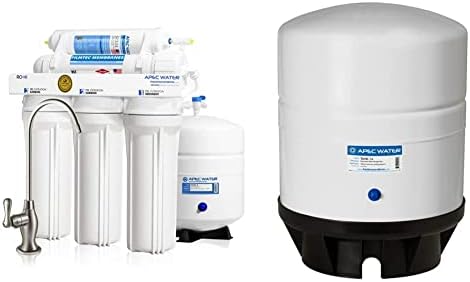Апек Системи За Вода Сертифициран Висок Излез Брз Проток Ултра Безбедно Обратна Осмоза Филтер За Вода За Пиење Систем, 90 GPD &засилувач;