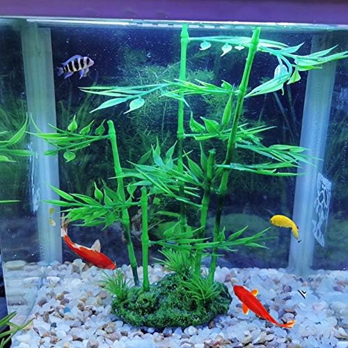 Зеродис аквариум вода растенија земја вештачка симулација Bluestone bamboo пластична смола риба резервоар декорација за миленичиња