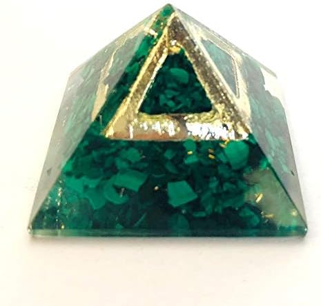Кристалмирајл Малахит оргонит Мал пирамида кристал заздравување Фенг Шуи Домашен канцелариски подарок Реики Метафизички скапоцен