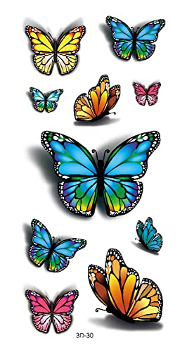 Денот на мајката Привремени Тетоважи За Жени Сопруга Подароци, 80 ПАРЧИЊА 3Д Пеперутка Од Роза Привремени Тетоважи За Жени Мажи Девојки Возрасни