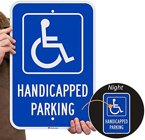 SmartSign „Хендикепиран паркинг - само во недела“ знак | 12 x 18 алуминиум
