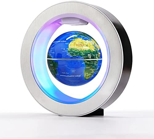 Flagest Magnetic Levitation Floating Globe - Левитација o Облик Глобус со LED светла за едукативни домашни канцелариски биро за украси - Подарок