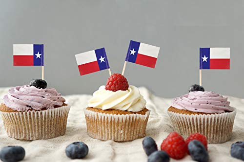 Јбцд Тексас Чепкалка За Заби Знаме Мини Мали Тексас Кекс Топер Знамиња