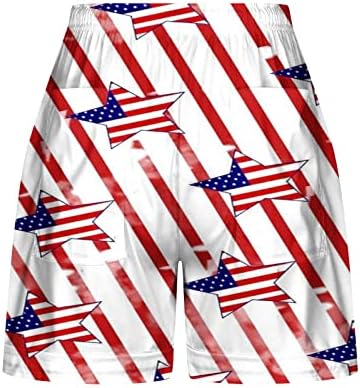 ЛМДУДАНСКИ ДЕН ДЕН Шорцеви за жени кои влегуваат Брзи суви шорцеви за пливање Американско знаме печати лабави атлетски кратки панталони