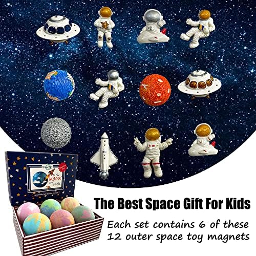 Галакси Бомби За Капење За Деца Со Играчки Внатре-Органска Бања Со Меурчиња Гази Со Едукативна Вселенска Планета Изненадувања. Нежни
