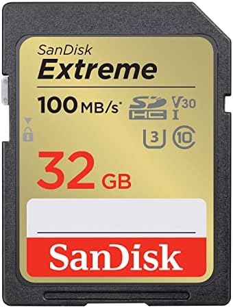 Sandisk 32gb Екстремни SDHC UHS - I Мемориска Картичка - C10, U3, V30, 4K, UHD, SD Картичка-SDSDXVT-032G-GNCIN &засилувач; 32gb