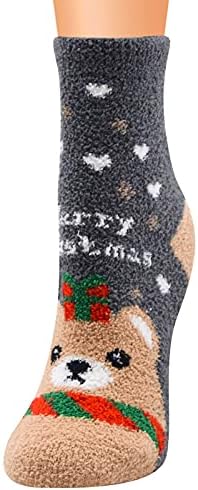 Божиќни Чорапи витонг За Жени Обични Божиќни Чорапи Чорапи Од Корално Руно Цевка Удобни Спортски Чорапи