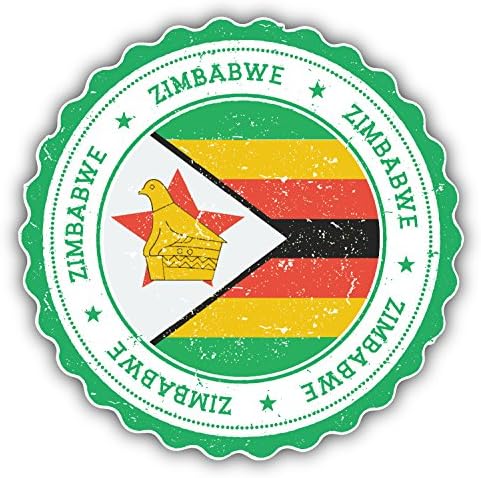 Зимбабве гранџ Светско знаме за знаме на налепници на браник
