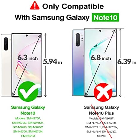 Рејбоен За Samsung Galaxy Забелешка 10 Случај Кристално Јасна Дизајнирана Гума Samsung Забелешка 10 Случај Хард КОМПЈУТЕР Назад