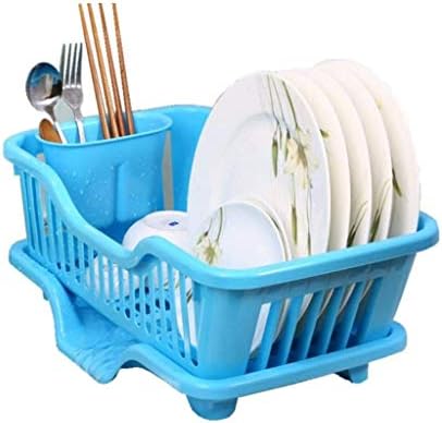 Jahh Blue Bowl Rack - Кујна за домаќинства пластична сад за садови за садови за садови за садови за капење