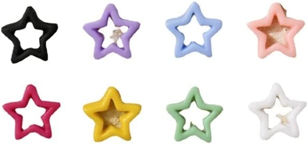 50 парчиња/пакувања Пентаграм исфрлена 3Д мини разноврсна боја starвезда цртан филм накит за украси за украси за украсување маникир DIY додатоци