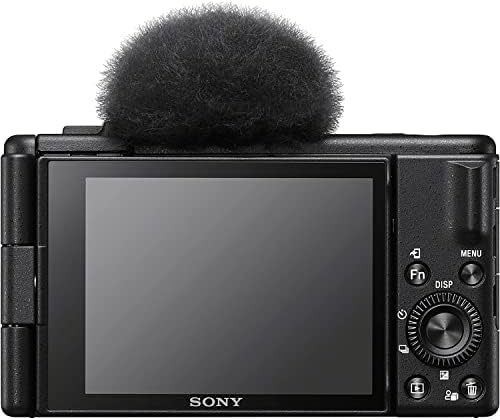 Sony ZV-1F Vlog камера за креатори на содржини и блогерс црн пакет со Lexar 64 GB високи перформанси 800X UHS-I SDHC мемориска картичка