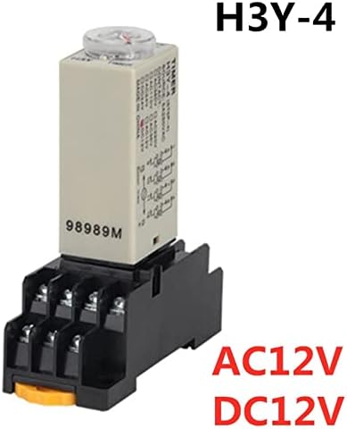LIDON 1SET H3Y-4 ENWER-ON DELONT ROTARY KNOB 1S/5S/10S/30S/60STIMER Time Relay AC/DC 12V 14 игла со основен PYF14A
