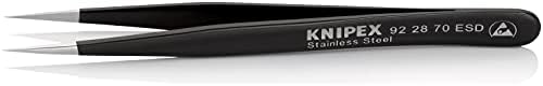 Knipex 92 28 70 ESD прецизни пинцети ESD со фин врв