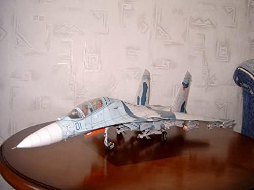 Руски SU-30MKI Fighter 3D Paper Model Model Kit Toy Деца подароци
