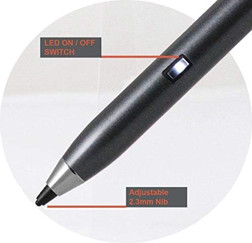 Бронел сребрена фино точка дигитална активна стилус пенкало - компатибилен со таблата Lenovo M10 Plus 10,6 таблета