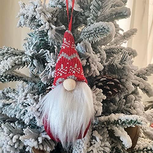 ЈОФАН 12 пакувања Божиќни украси што висат Божиќни гноми за украси за новогодишни елки дома Божиќ декор