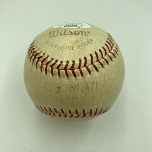 1960 -тите Синсинати Reds & NBC радиодифузери потпишаа бејзбол 7 потписи JSA COA - Автографски бејзбол