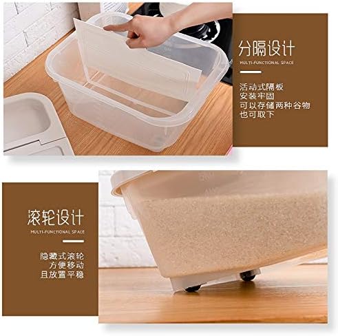Анкус тип на Складирање отпорен на Влага кофа со ориз 10кг поделена кофа со ориз разни житни култури класифицирана кофа за складирање кујна ри