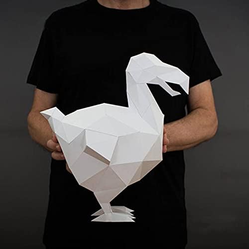 WLL-DP DODO Shape Paper Toy рачно изработена оригами загатка DIY хартија модел креативни украси геометриски хартија занает 3Д хартија