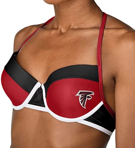 FOCO NFL Women'sенски Atlенски Атланта соколи тим лого бикини врв