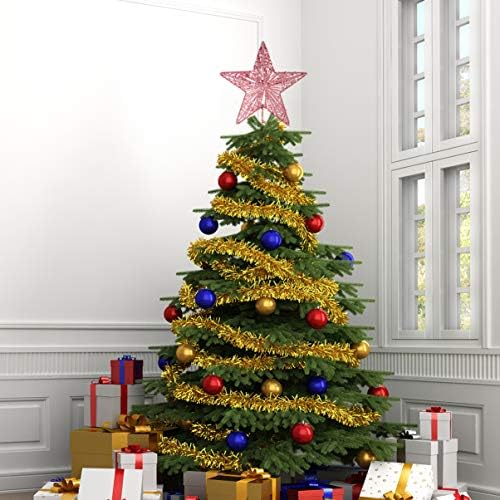 Насловна Декор Божиќ Сјај Ѕвезда Исклучителна Пентаграм Железо Дрво За Божиќ Дрво Канцеларија Декор