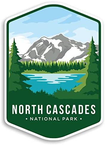 Северна каскада Национален парк налепници за лаптоп лаптоп 4 x5.5