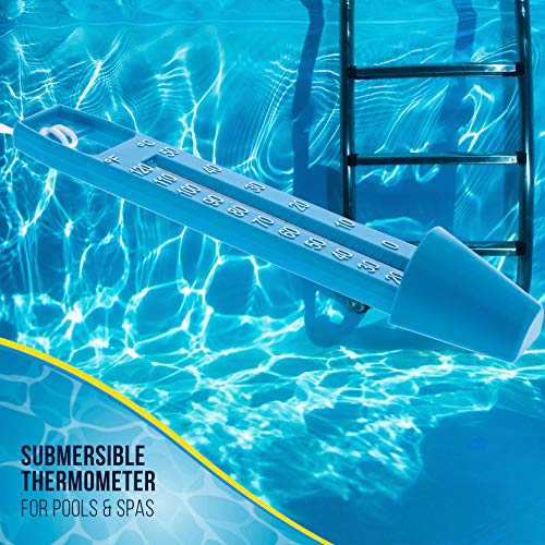 Американски термометар за снабдување со базени со базен со џамбо лесен за читање на температура дисплеј